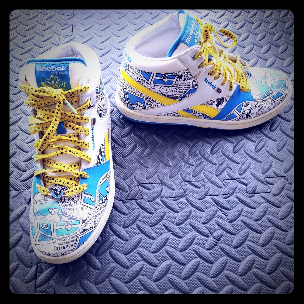 Reebok limited edition monopoly shoes size 9.5